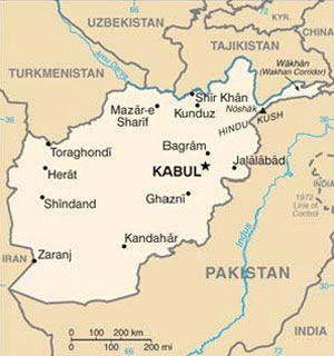 Karte Afghanistan