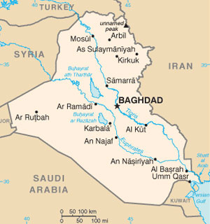Karte Irak